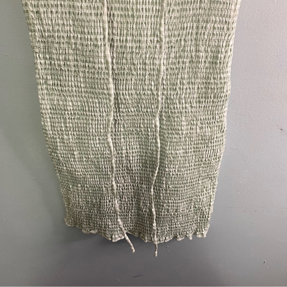 Princess Polly KORINA MINI DRESS GINGHAM GREEN - Picture 8 of 13